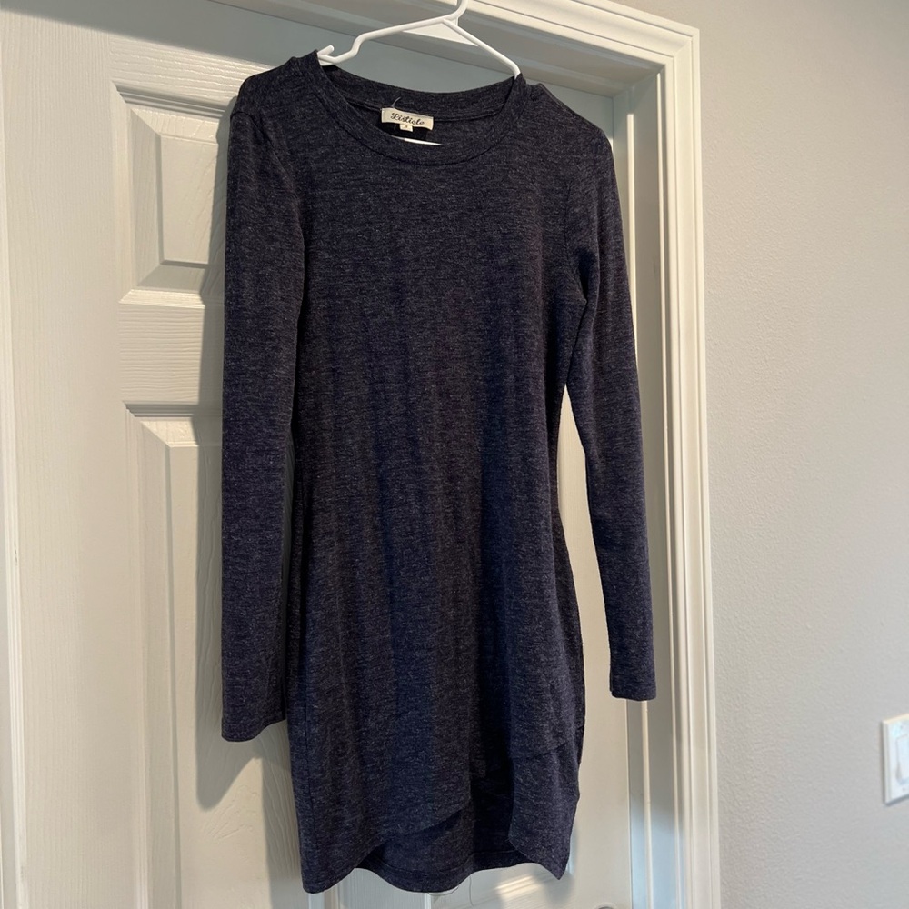 Vici blue long sleeve dress
